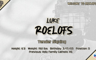 Roelofs Signs Tender