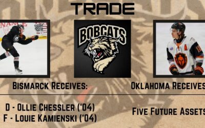 Bobcats Acquire Forward Louie Kamienski and Defenseman Ollie Chessler from Warriors